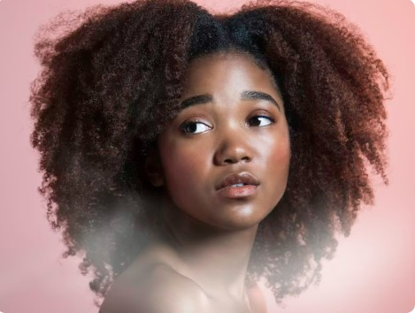 Rich auburn full-color result on long straight hair